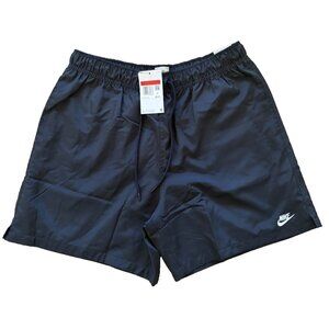 NWT! Nike Men's Club Woven Flow Shorts Black & White Size LG $55 retail